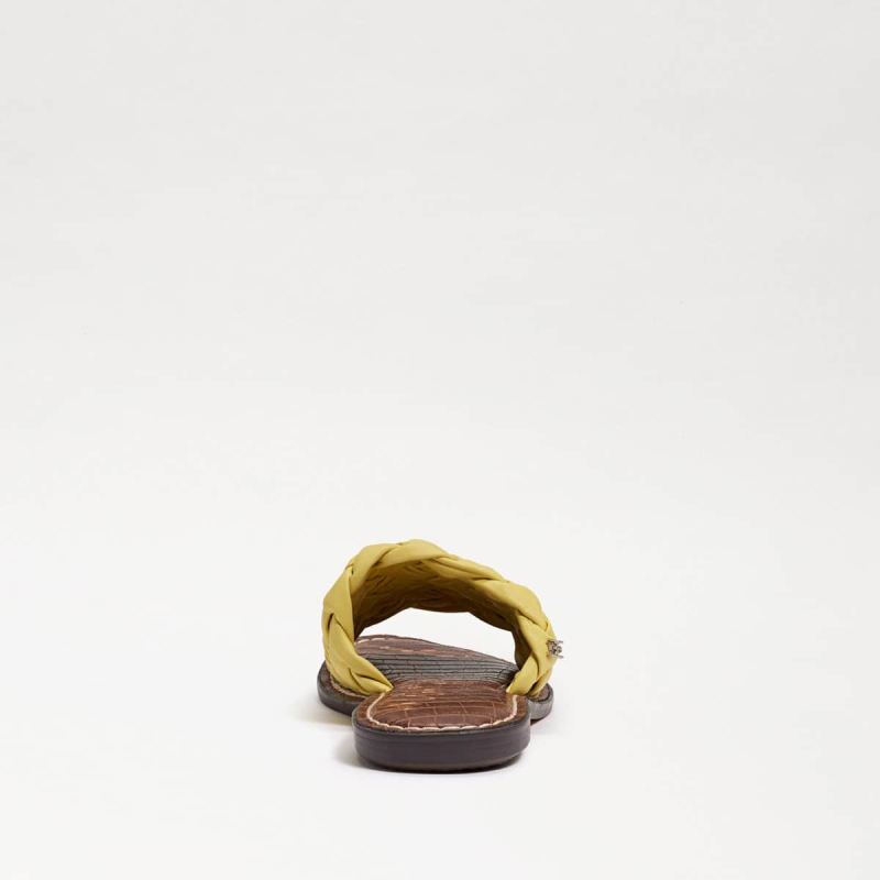 Sam Edelman Griffin Woven Slide Sandal-Butter Yellow Leather