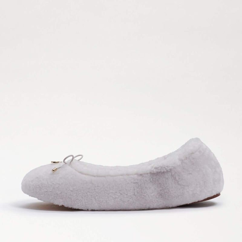 Sam Edelman Felicia Ballet Flat-Moonbeam Ivory Shearling