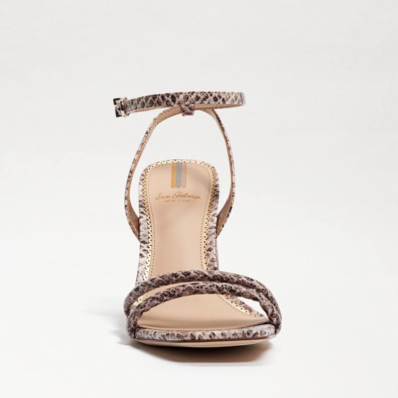 Sam Edelman Kia Block Heel Sandal-Roccia Mamba Snake