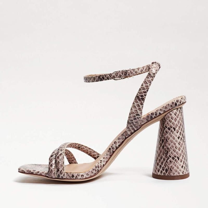 Sam Edelman Kia Block Heel Sandal-Roccia Mamba Snake
