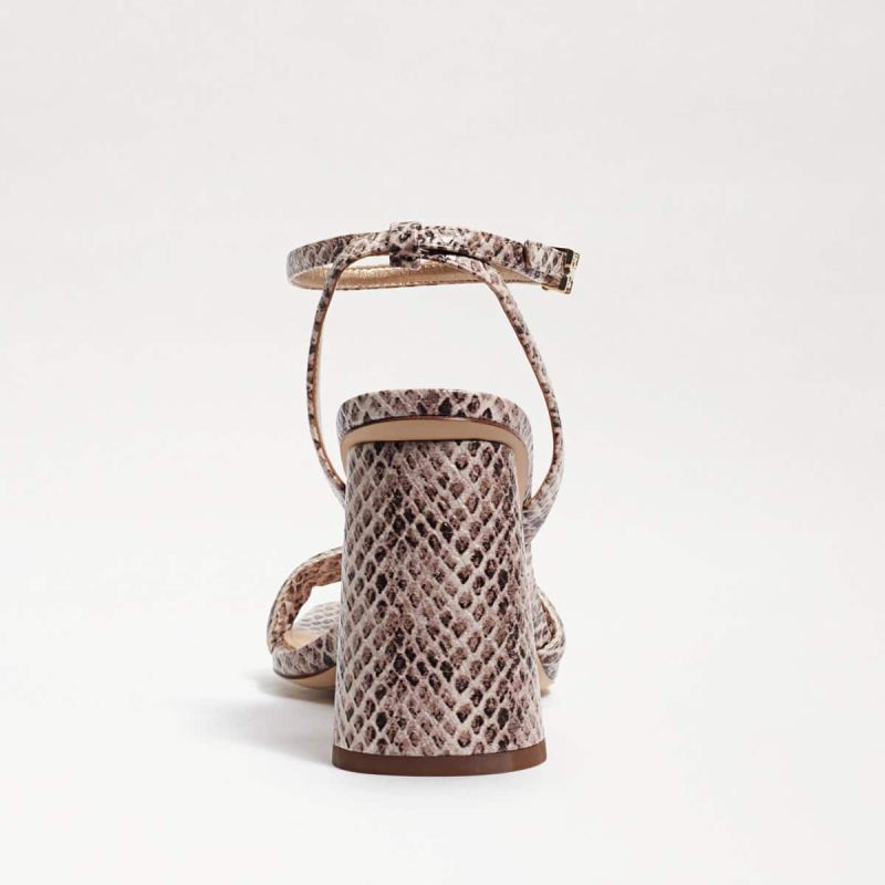Sam Edelman Kia Block Heel Sandal-Roccia Mamba Snake