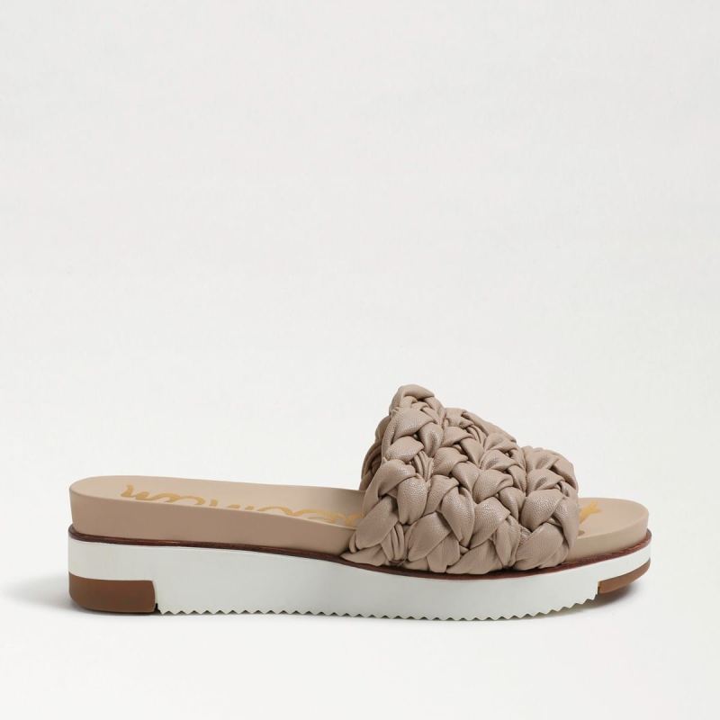 Sam Edelman Ainslie Braided Slide Sandal-Desert Beige