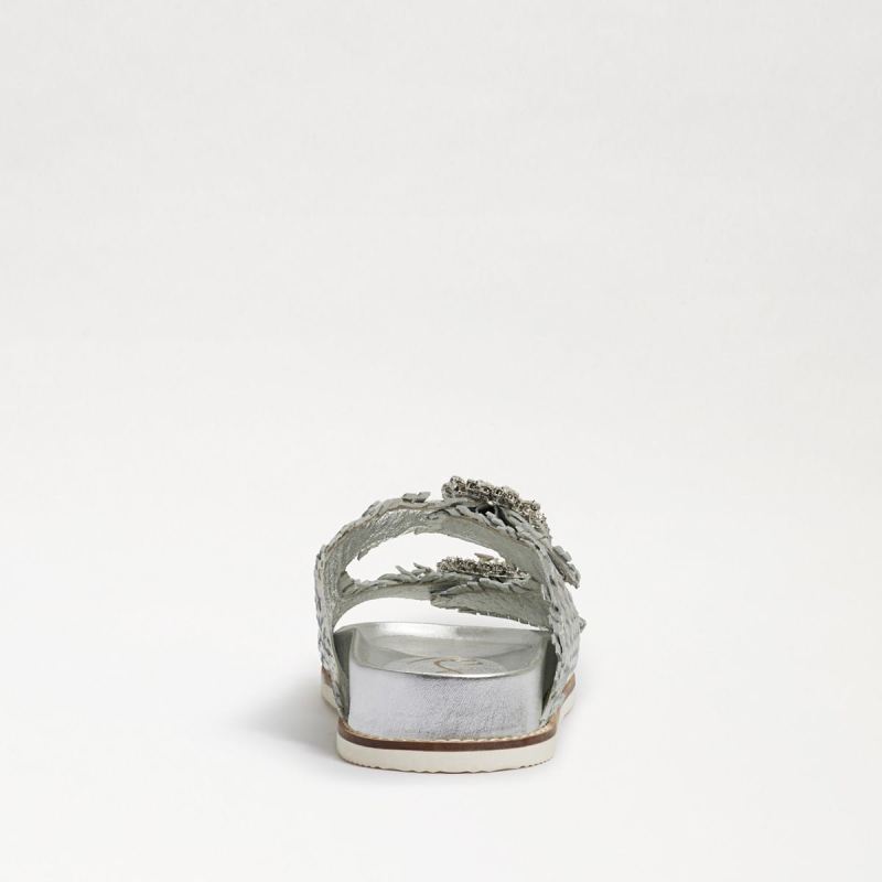 Sam Edelman Oaklyn Embezzled Slide Sandal-Silver