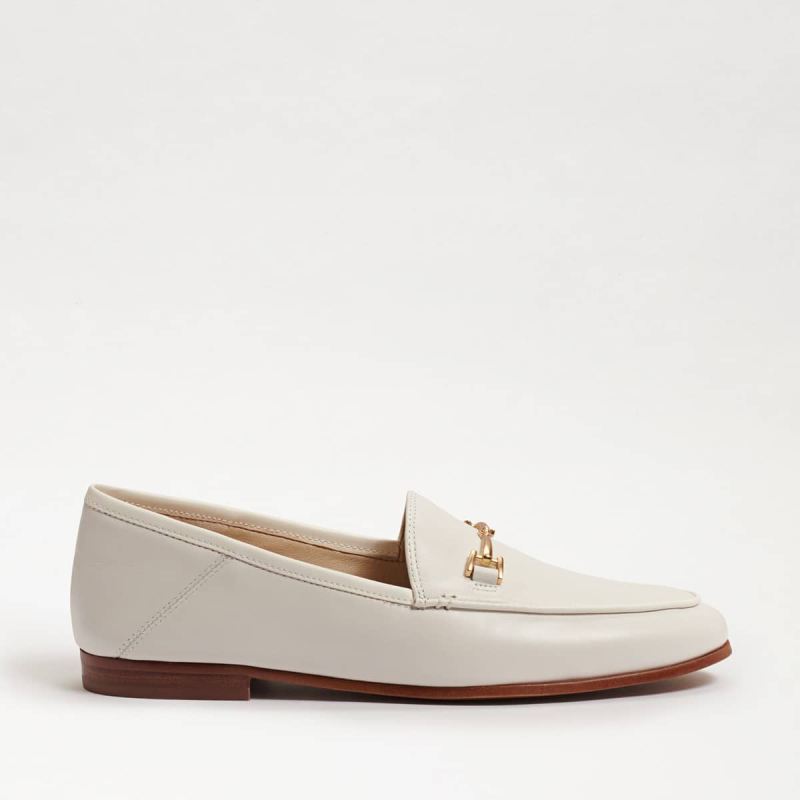 Sam Edelman Loraine Bit Loafer-Bright White Leather