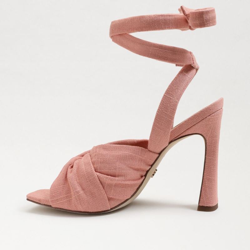 Sam Edelman Lenora Heeled Sandal-Canyon Clay Linen