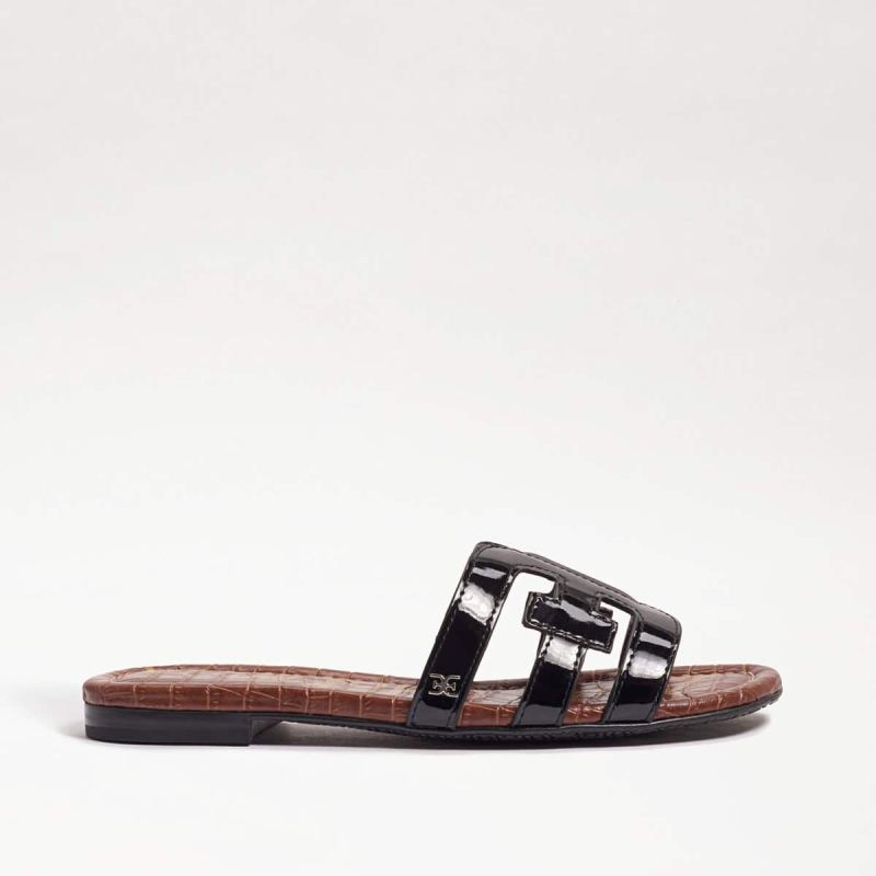 Sam Edelman Bay Slide Sandal-Black Patent