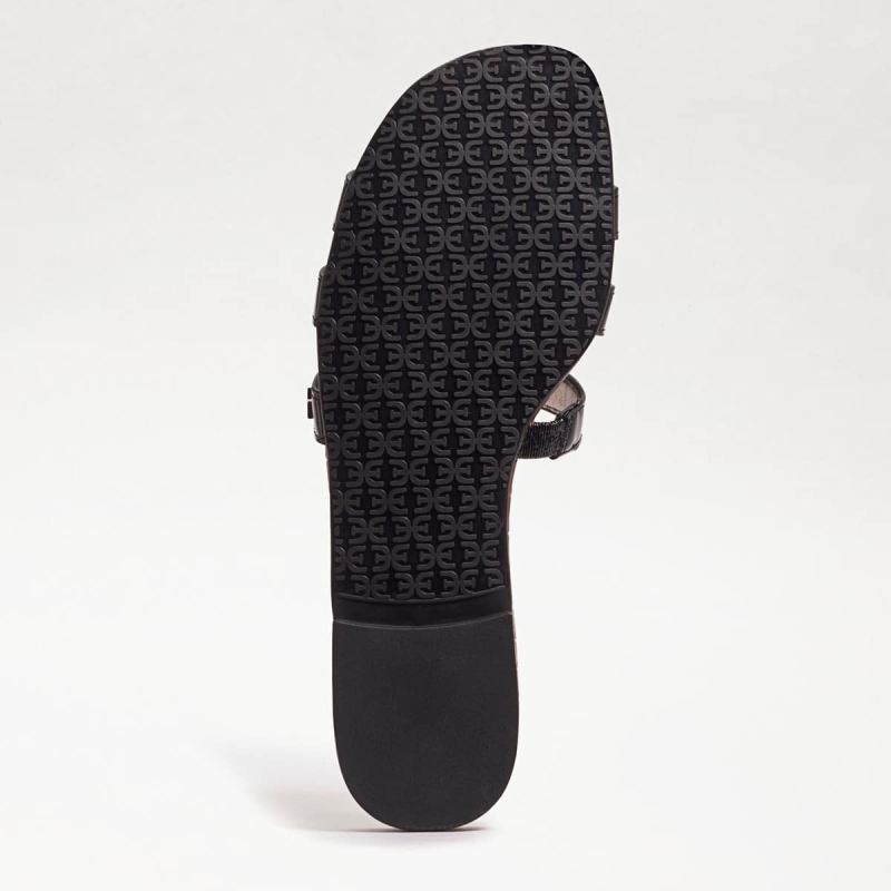 Sam Edelman Bay Slide Sandal-Black Patent