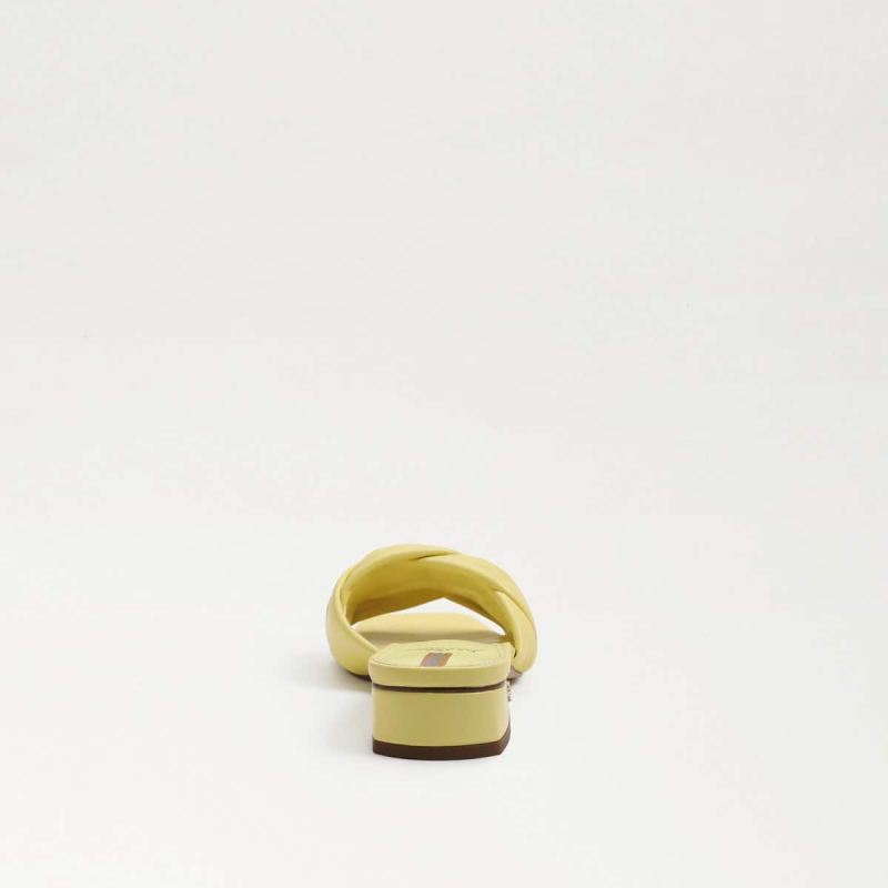 Sam Edelman Dawson Slide Sandal-Butter Yellow Leather