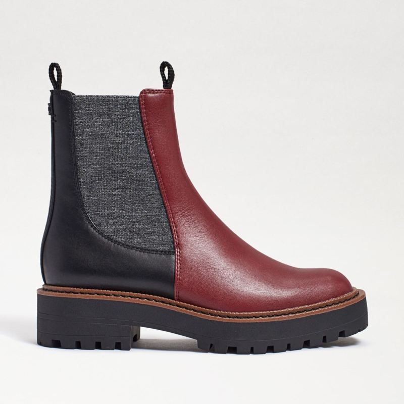 Sam Edelman Laguna Chelsea Boot-Bordeaux/Black