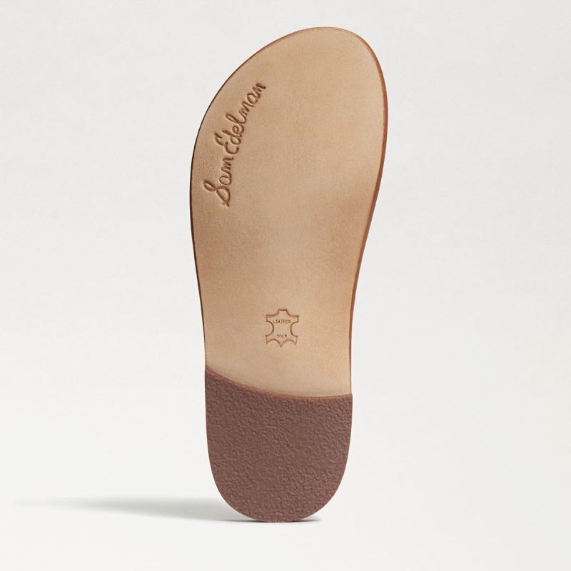 Sam Edelman Marinea Strappy Slide Sandal-White Leather