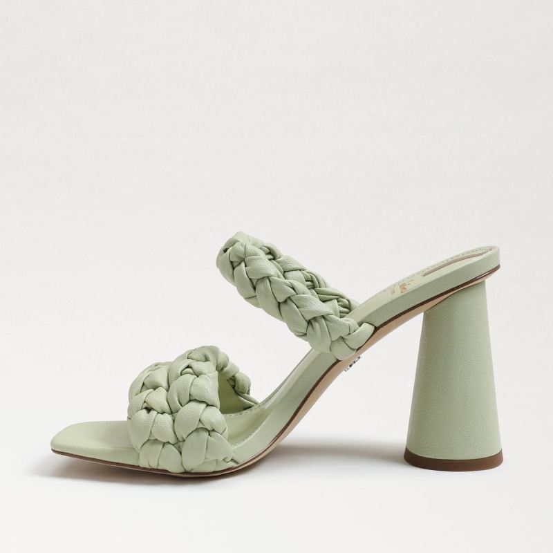 Sam Edelman Kendra Block Heel Mule-Pistachio Leather