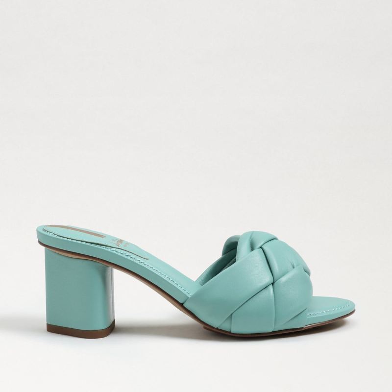 Sam Edelman Oaklie Block Heel Mule-Rio Blue Leather