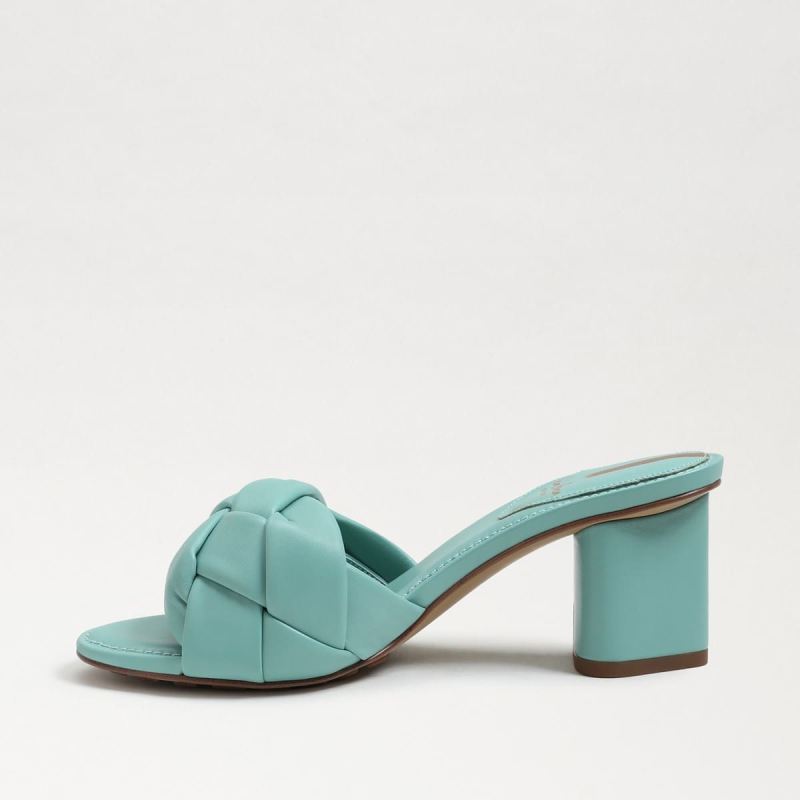 Sam Edelman Oaklie Block Heel Mule-Rio Blue Leather