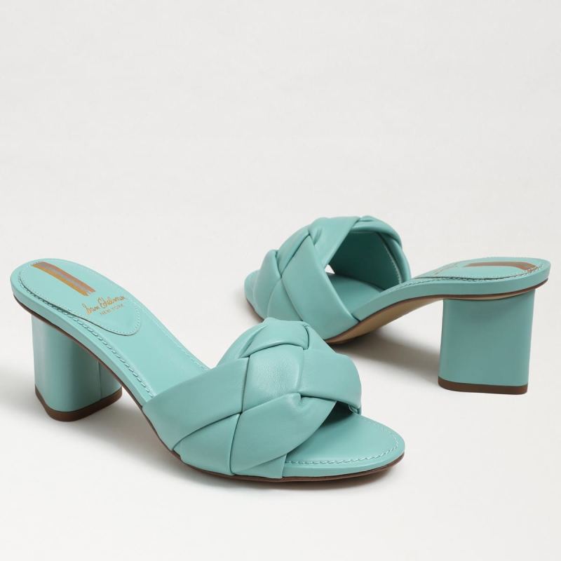 Sam Edelman Oaklie Block Heel Mule-Rio Blue Leather