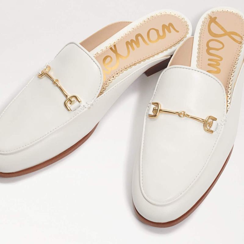 Sam Edelman Linnie Bit Mule-Bright White Leather