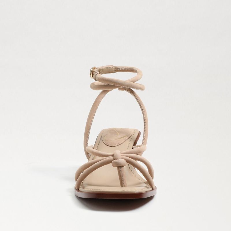 Sam Edelman Dia Strappy Kitten Heel-Warm Oat Leather