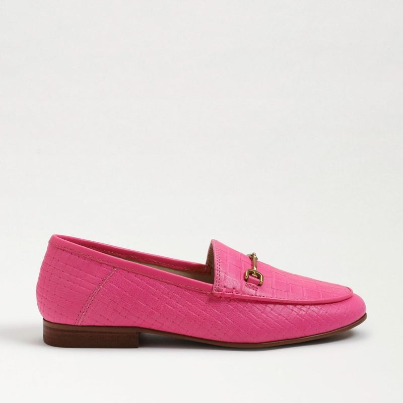 Sam Edelman Loraine Kids Bit Loafer-Pop Pink Weave