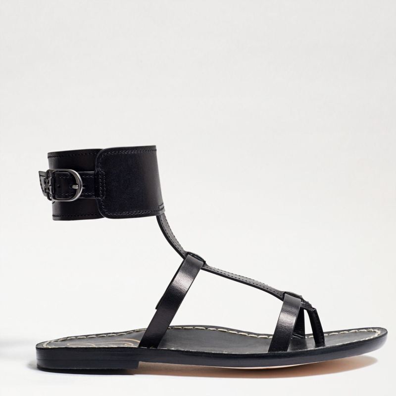 Sam Edelman Mollie Gladiator Sandal-Black Leather