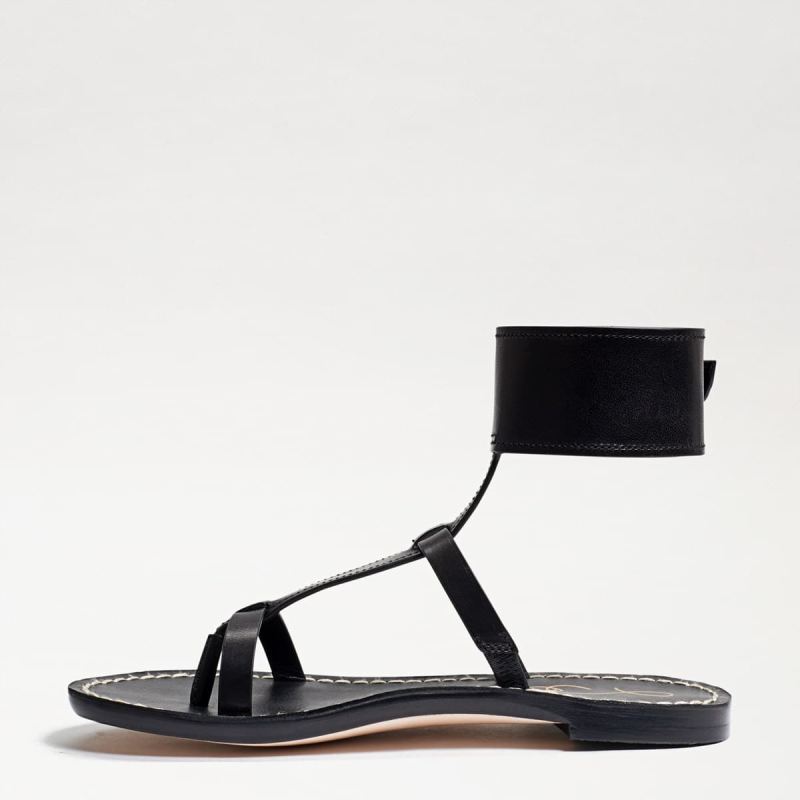 Sam Edelman Mollie Gladiator Sandal-Black Leather
