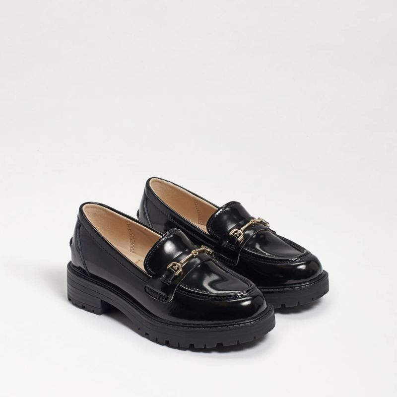 Sam Edelman Tully Kids Loafer-Black Box Leather