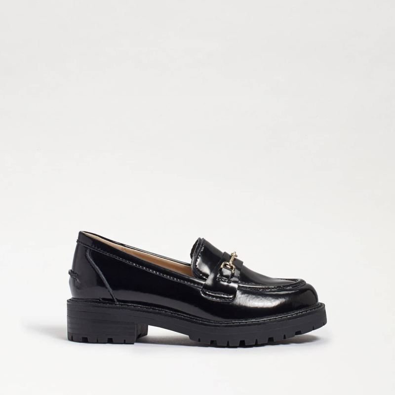 Sam Edelman Tully Kids Loafer-Black Box Leather