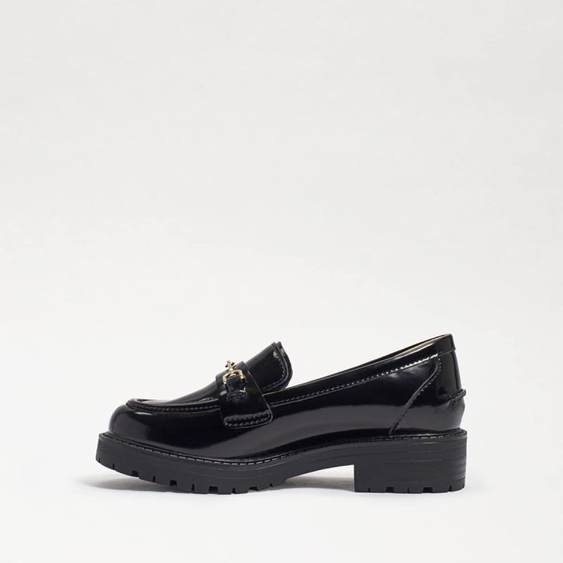 Sam Edelman Tully Kids Loafer-Black Box Leather