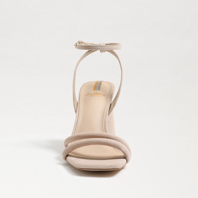 Sam Edelman Kia Block Heel Sandal-Cappuccino Suede
