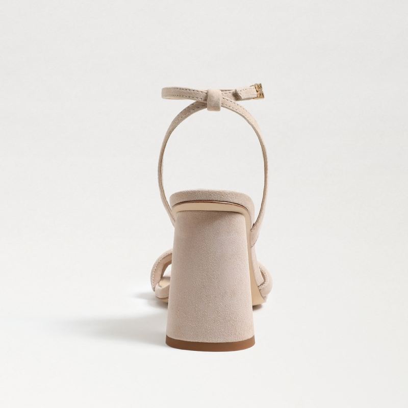 Sam Edelman Kia Block Heel Sandal-Cappuccino Suede