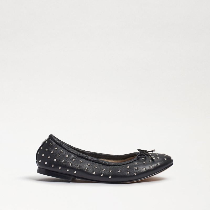 Sam Edelman Fiona Kids Ballet Flat-Black Leather