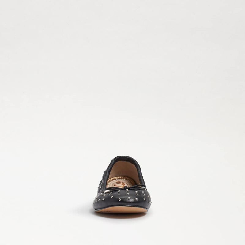 Sam Edelman Fiona Kids Ballet Flat-Black Leather