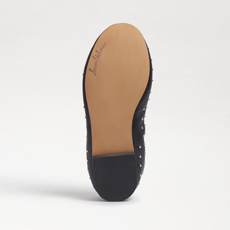 Sam Edelman Fiona Kids Ballet Flat-Black Leather