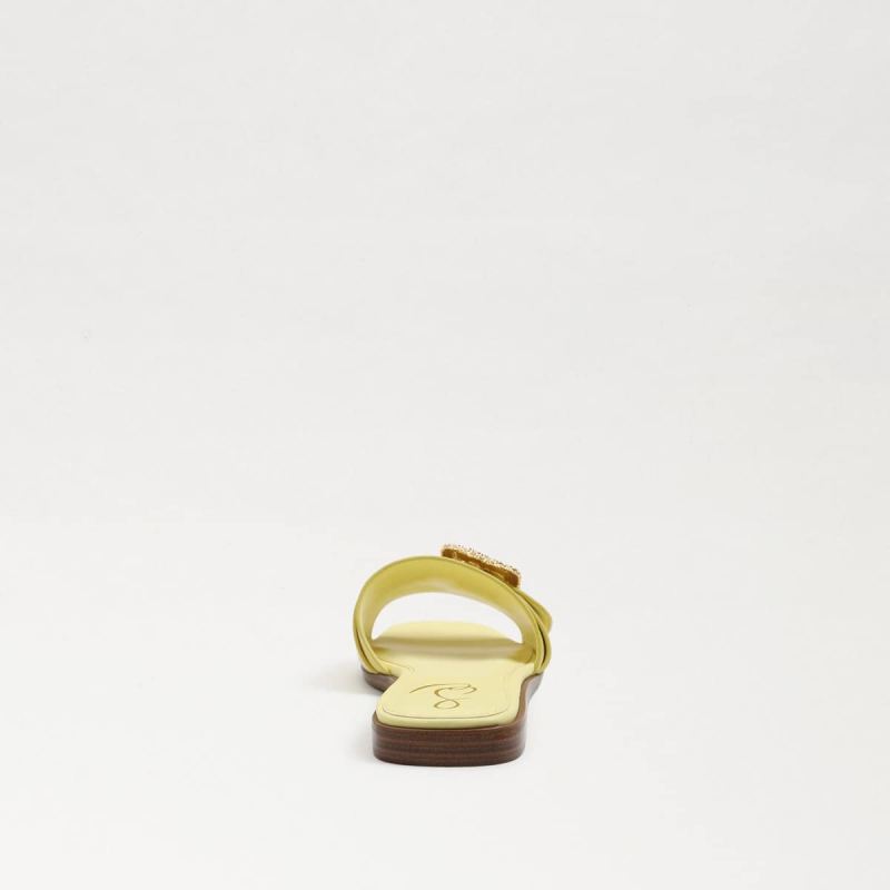 Sam Edelman Inez Slide Sandal-Butter Yellow Leather