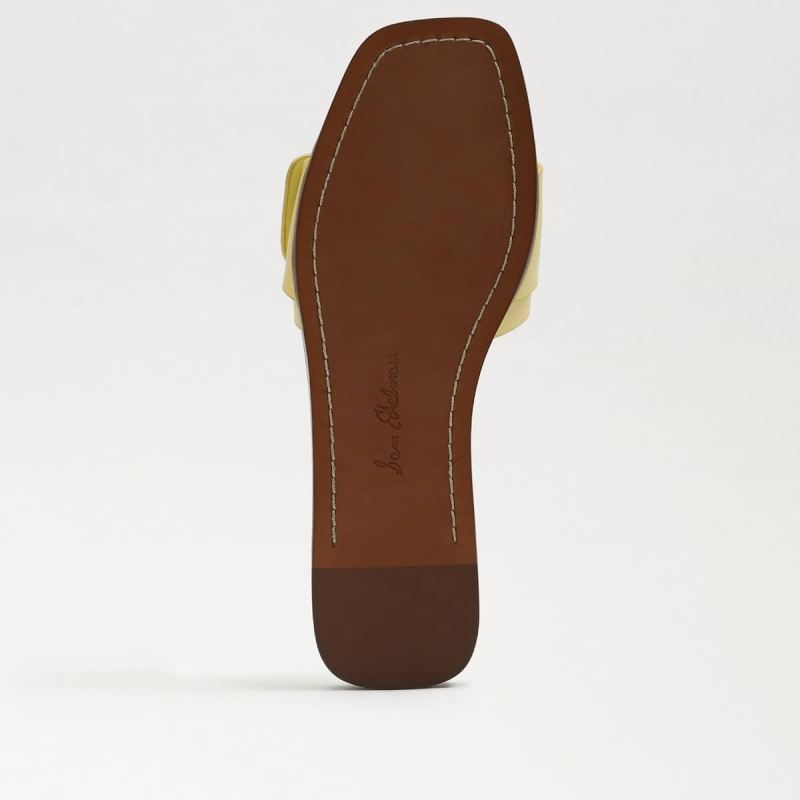 Sam Edelman Inez Slide Sandal-Butter Yellow Leather