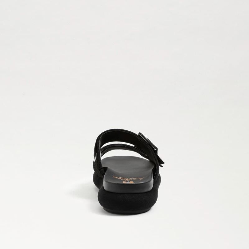 Sam Edelman Kenzie Slide Sandal-Black Suede