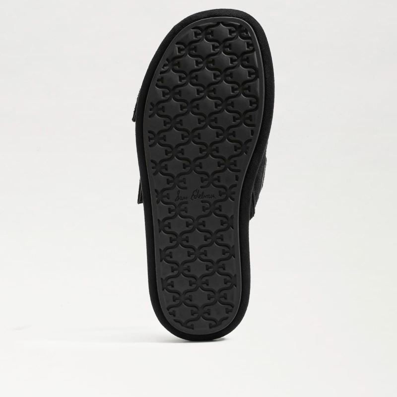 Sam Edelman Kenzie Slide Sandal-Black Suede