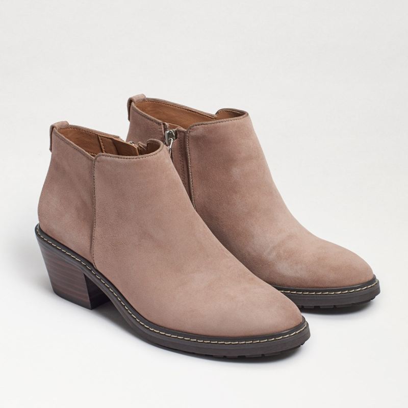 Sam Edelman Pryce Ankle Bootie-Cashmere Beige Suede