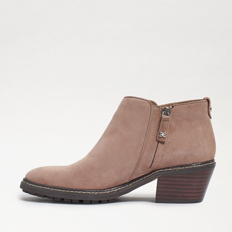 Sam Edelman Pryce Ankle Bootie-Cashmere Beige Suede