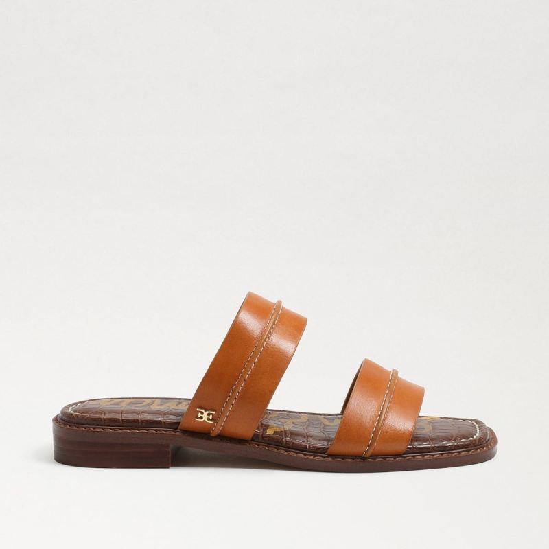 Sam Edelman Haydee Stitch Slide Sandal-Natural Leather