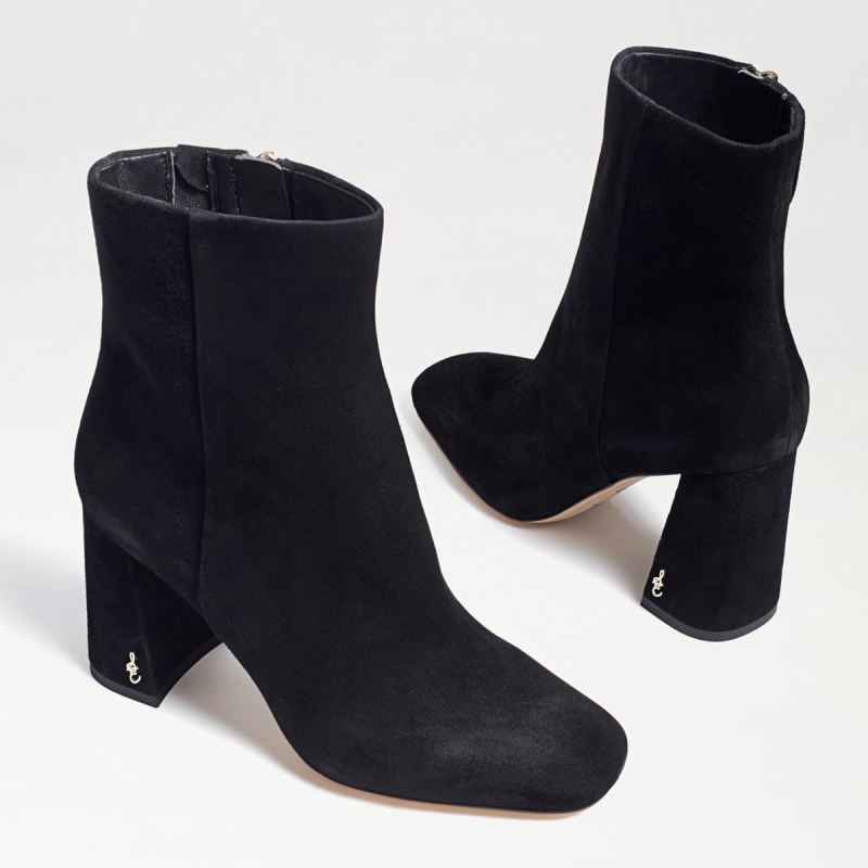 Sam Edelman Codie Ankle Bootie-Black Suede