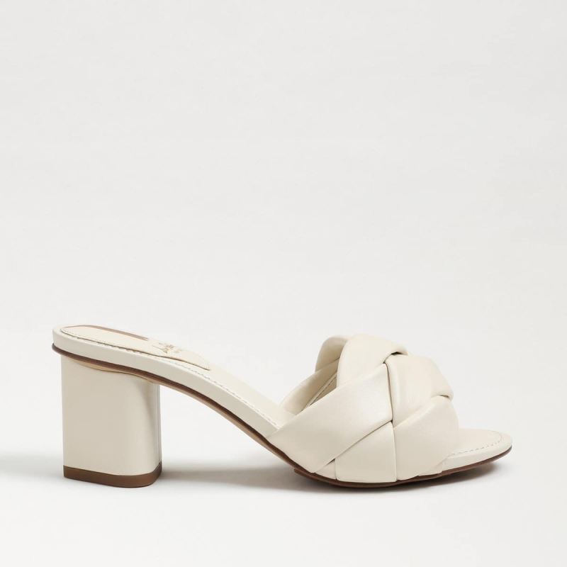 Sam Edelman Oaklie Block Heel Mule-Modern Ivory Leather