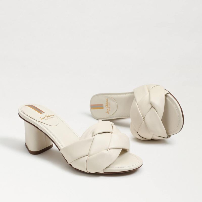 Sam Edelman Oaklie Block Heel Mule-Modern Ivory Leather