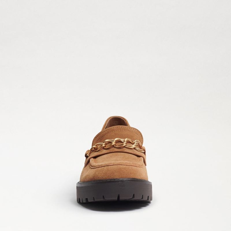 Sam Edelman Taelor Lug Sole Loafer-Camel Suede