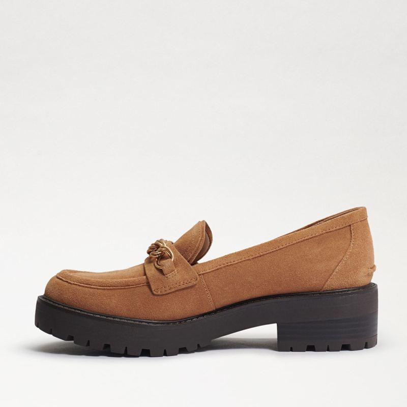 Sam Edelman Taelor Lug Sole Loafer-Camel Suede