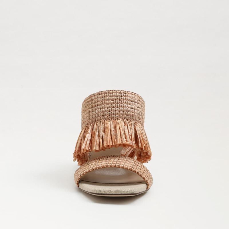 Sam Edelman Kamryn Block Heel Mule-Blush Raffia
