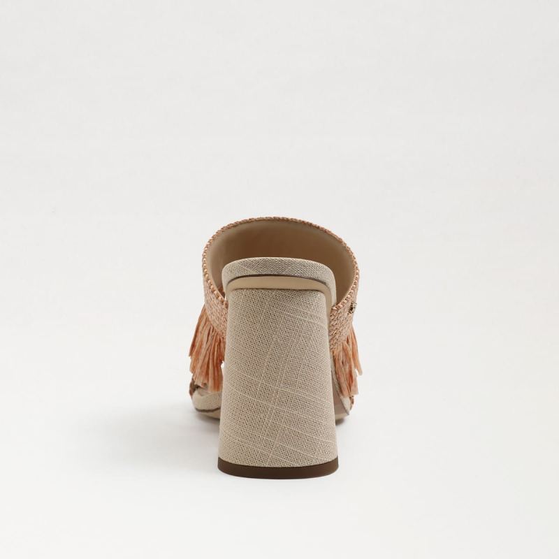 Sam Edelman Kamryn Block Heel Mule-Blush Raffia