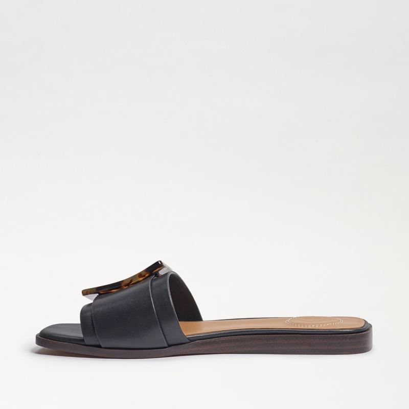 Sam Edelman Inez Slide Sandal-Black Leather
