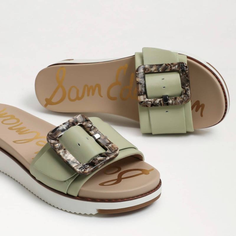 Sam Edelman Ariane Slide Sandal-Pistachio Leather