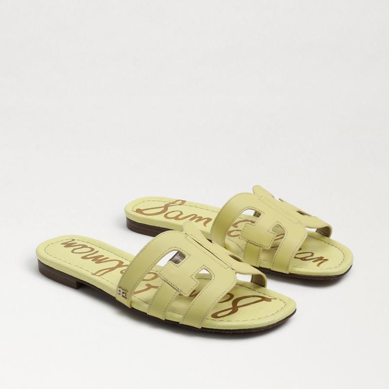 Sam Edelman Bay Slide Sandal-Butter Yellow Leather - Click Image to Close
