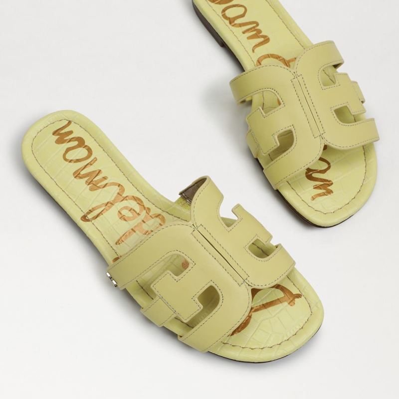 Sam Edelman Bay Slide Sandal-Butter Yellow Leather