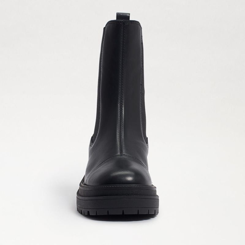 Sam Edelman Wellington Lug Sole Chelsea Boot-Black Leather